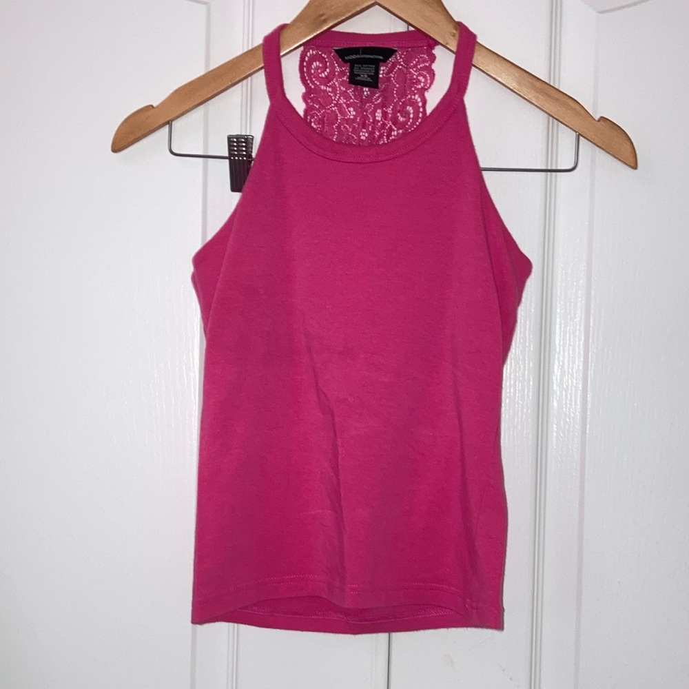 Pink Tank top withstrap design